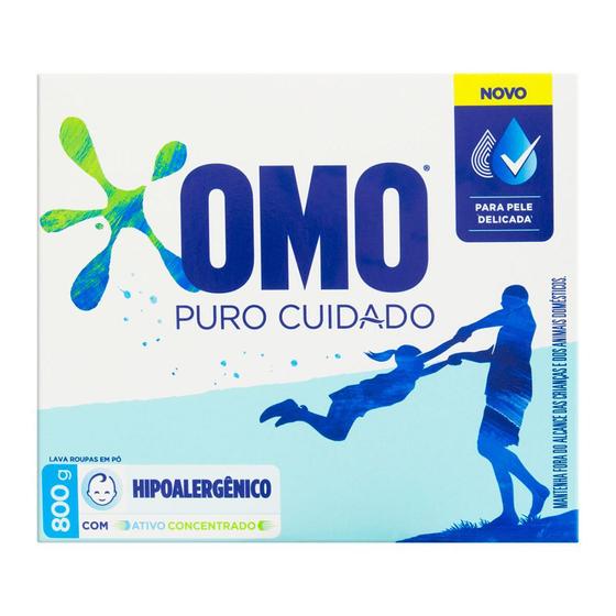 Imagem de Detergente Po Omo Cartucho Puro Cuidado 800g