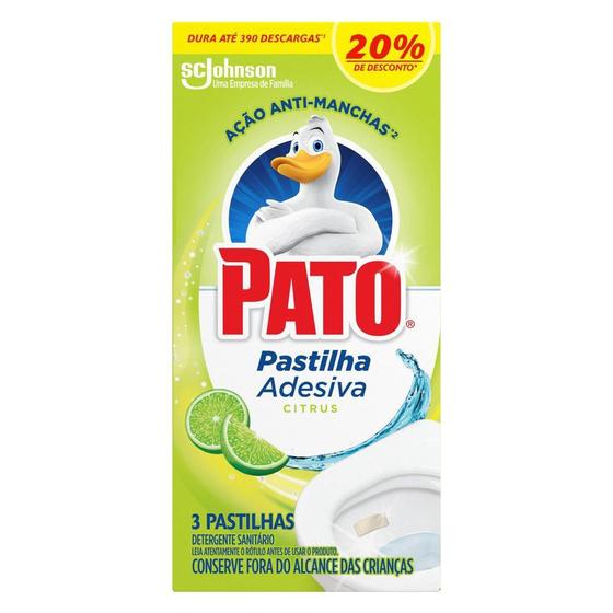 Imagem de Detergente Sanitário Pato Pastilha Adesiva Citrus