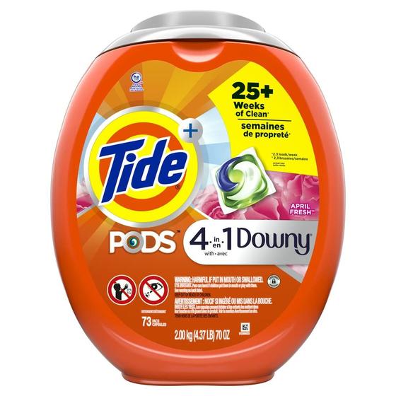 Imagem de Detergente Tide PODS 4 em 1 com Downy - 73 Unidades
