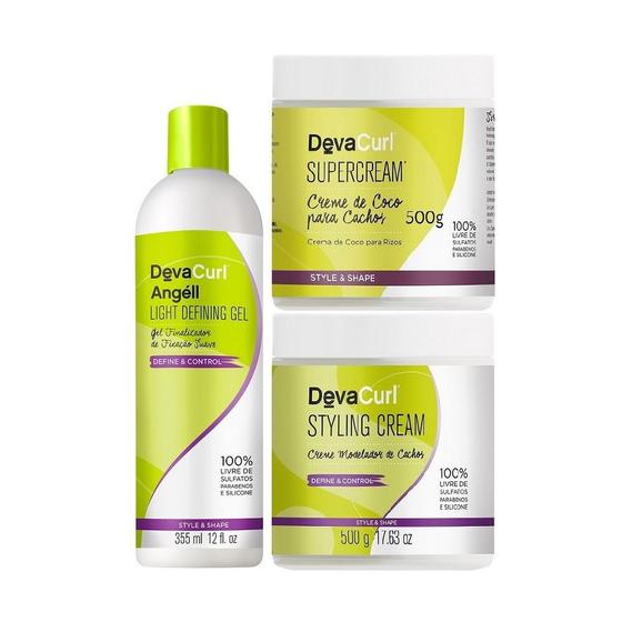 Deva Curl Angell 355ml Supercream 500g E Styling Cream 500g Leave in