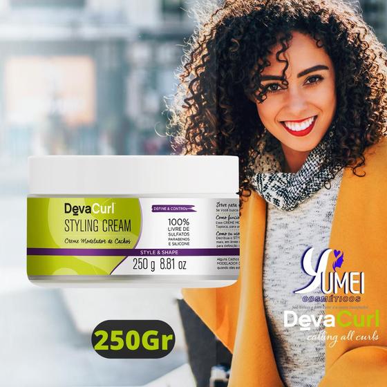Deva curl creme de pentear styling cream estilizador 250g Creme de