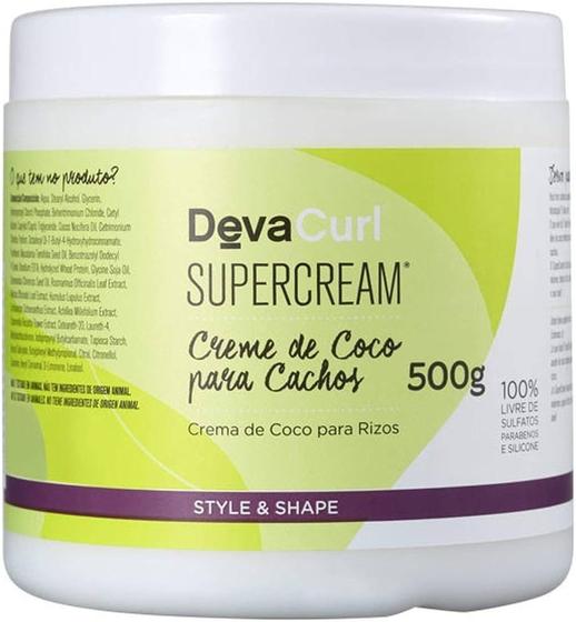 Imagem de Deva Curl Super Cream Creme de Coco para Cachos 500gr - G