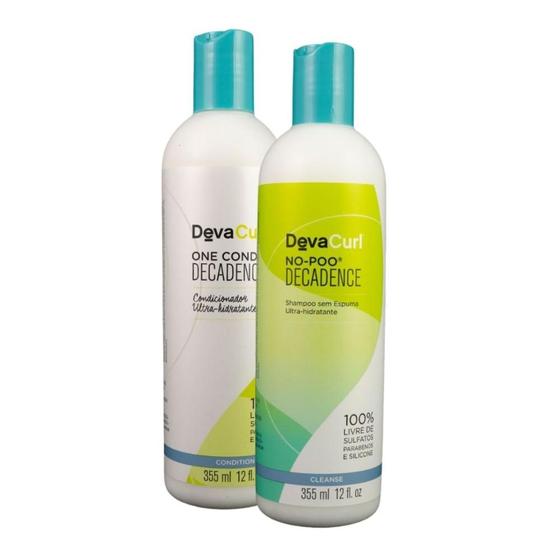 Imagem de DevaCurl No-Poo Decadence Kit Shampoo e Condicionador 355ml