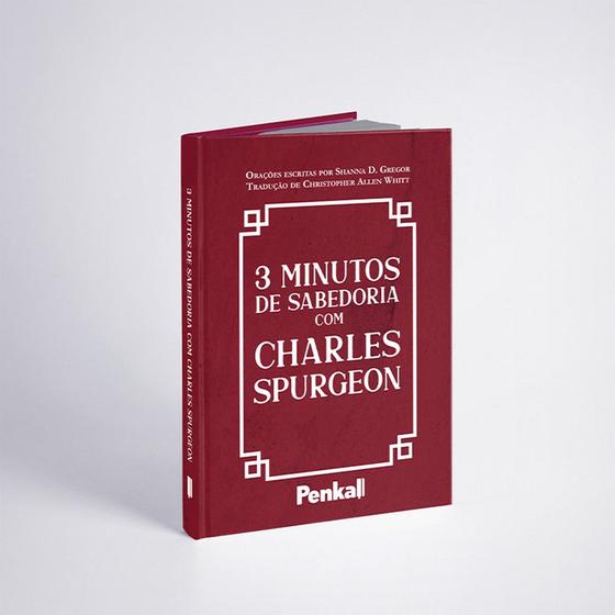 Imagem de Devocional 3 Minutos de Sabedoria  Charles Spurgeon  Vermelho  Luxo
