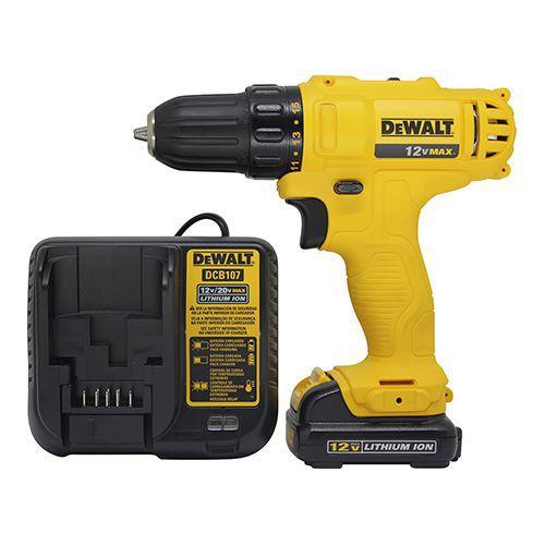 DEWALT Parafusadeira de 3/8 Pol. (10mm) a Bateria 12V MAX Ion-Litio com Carregador Bivolt DCD700LC1 Menor preço em DEWALT Parafusadeira de 3/8 Pol. (10mm) a Bateria 12V MAX Ion-Litio com Carregador Bivolt DCD700LC1