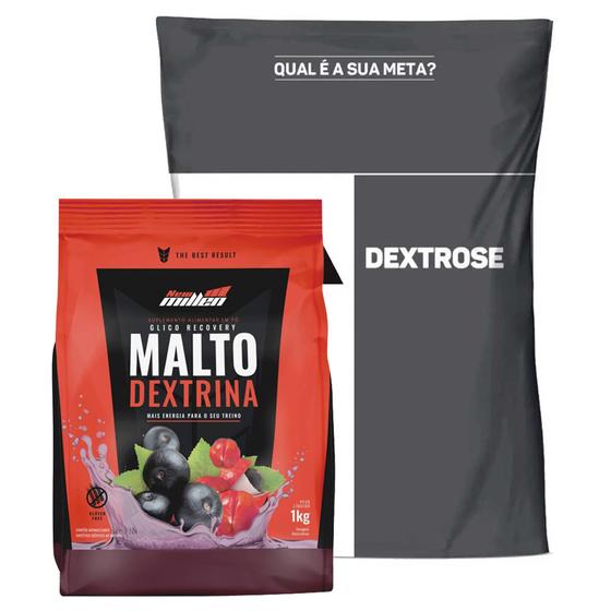 Imagem de Dextrose 1kg Max Titanium + Maltodextrina 1kg New Millen