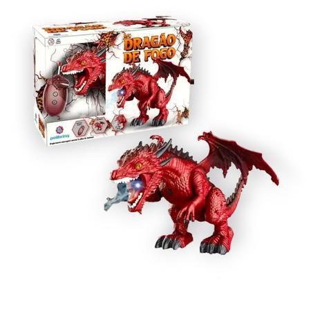 Imagem de Dg052 - animal de brinquedo de plastico dragao vermelho (r/c dragao de fogo)- 7898506725588