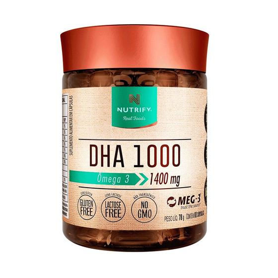 DHA 1000 (Ômega 3) - Nutrify 60 cápsulas - Ômega 3 / Óleo de Peixe ...
