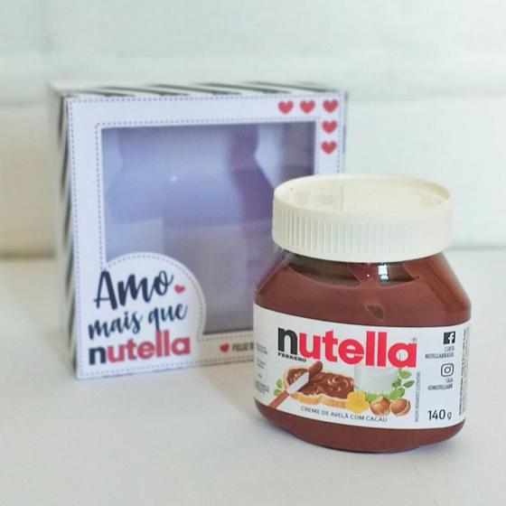 Imagem de Dia dos Namorados 5 Caixas Presente Nutella amo mais que nutella