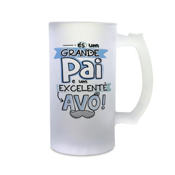 Imagem de Dia dos Pais Caneca Chopp Vidro Jateado 475ml