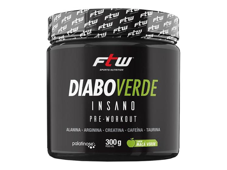 Diabo Verde Insano 300g - Sabor Maçã Verde - FTW Menor preço em Diabo Verde Insano 300g - Sabor Maçã Verde - FTW