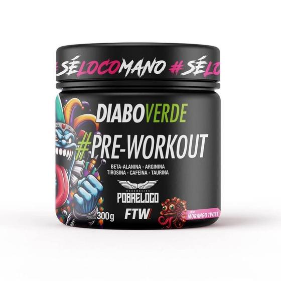 Imagem de Diabo Verde Pre-Workout (300g) - Sabor: Morango Twist