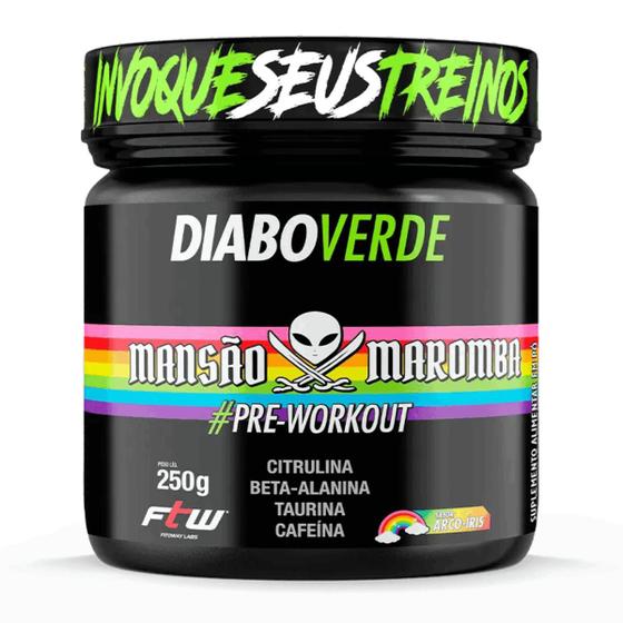 Imagem de Diabo Verde Pre-Workout Mansao Maromba Pote 250g FTW