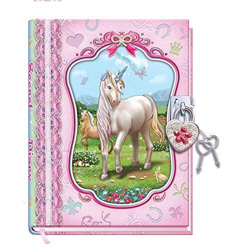 Imagem de Diário DUDUBUY Unicornio com Cadeado para Crianças e Meninas - 300 Páginas