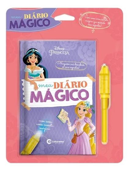 Imagem de Diario Magico Princesa Caneta Escrita Invisivel Luz Magica Bateria 160 Folhas - CULTURAMA