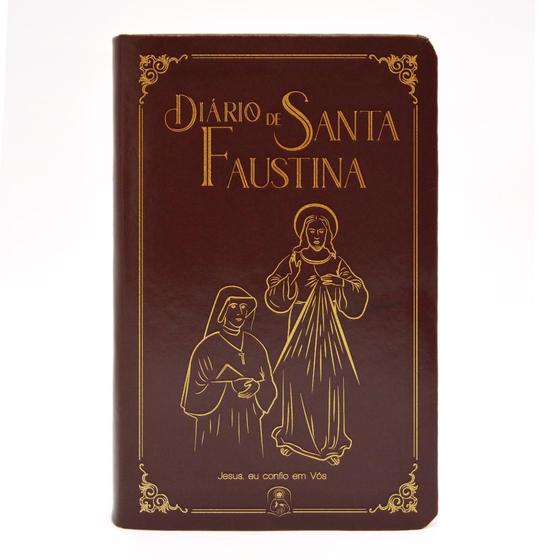 Imagem de Diário Santa Faustina Bolso Couro - Divina Misericórdia - Editora Divina Misericórdia