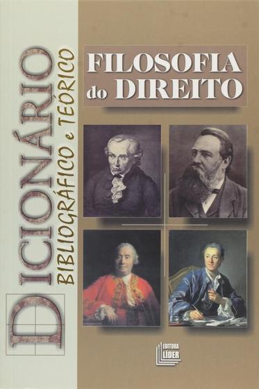 Imagem de Dicionário Bibliográfico e Teórico - Filosofia do Direito - Líder