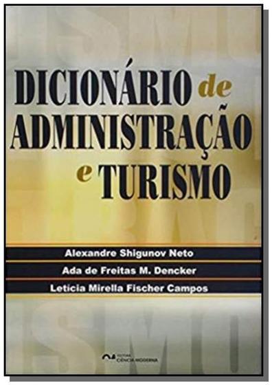 Imagem de Dicionario De Administracao E Turismo - CIENCIA MODERNA