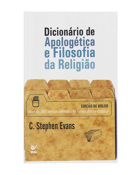 Imagem de Dicionário de apologética e filosofia da religião - Ed Vida