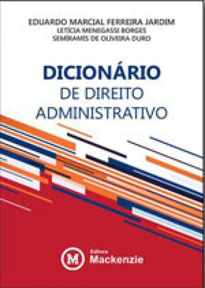 Imagem de Dicionario de direito administrativo
