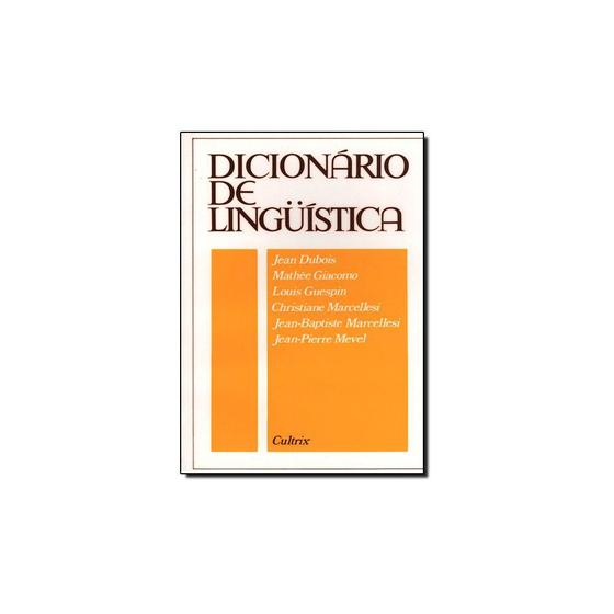 Imagem de Dicionario de linguistica