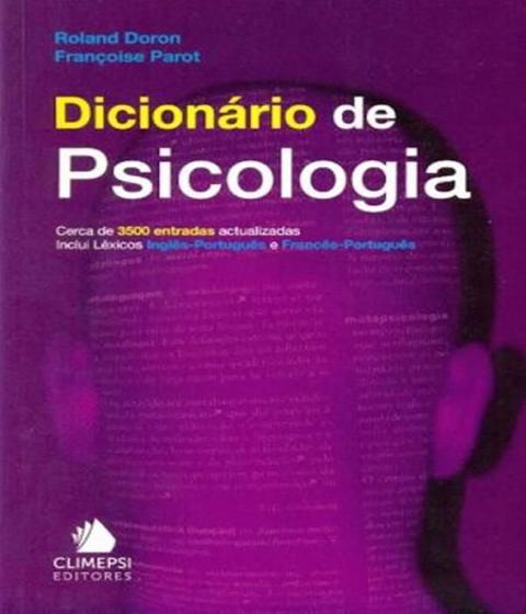 Imagem de Dicionário de Psicologia