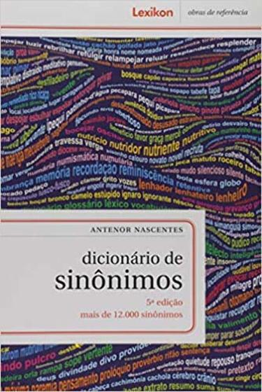 Imagem de Dicionário de Sinôinimos - Mais de 12.000 Sinônimos - 05Ed/18 - LEXIKON                                           