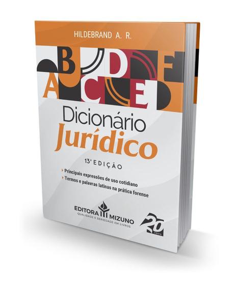 Imagem de Dicionário Jurídico 13ª edição - Editora Mizuno