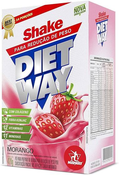 Imagem de Diet Way 420g Midway - Shake Morango