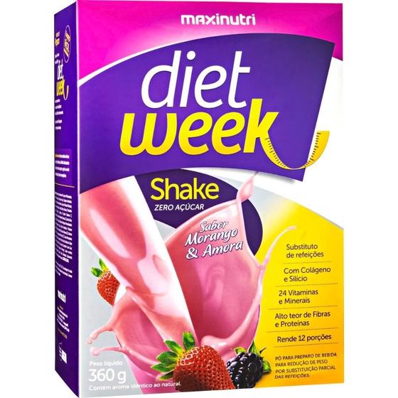 Imagem de Diet Week Shake  360g - Morango e Amora