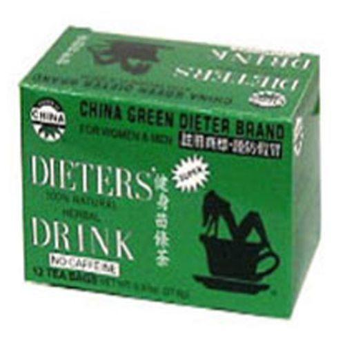 Imagem de Dieters Tea China Green 12 sacos de chá Uncle Lees Teas (pacote com 4)