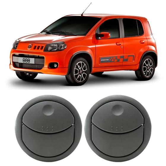 Difusor Ar Uno Vivace 10/14 Lateral Par Cinza - AUTOQUALITY - Difusor ...