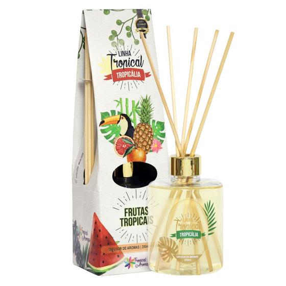 Imagem de Difusor Aroma Luxo 350ml Tropicália Aroma Frutas Tropicais