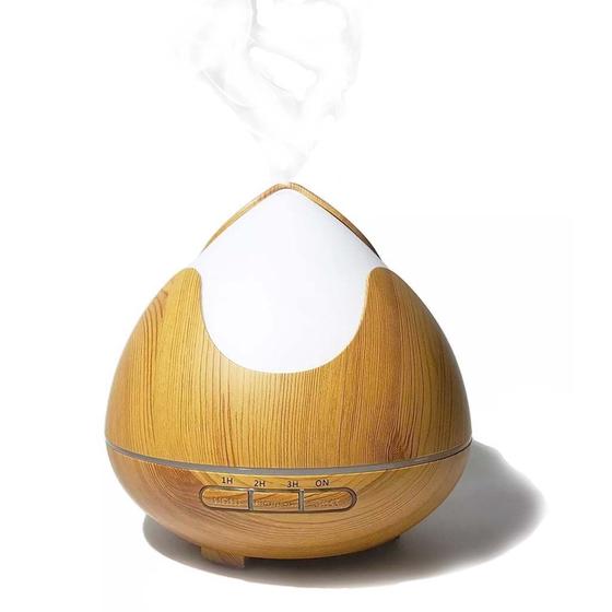 Imagem de Difusor Aromatico Ultrassônico com LED Colorido B-max Bm-006 Madeira