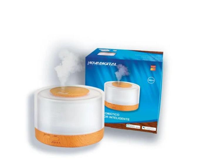 Difusor Aromático Umidificador Inteligente Wifi Alexa/google Abajur Led, C/ Controle - Nova Digital Menor preço em Difusor Aromático Umidificador Inteligente Wifi Alexa/google Abajur Led, C/ Controle - Nova Digital