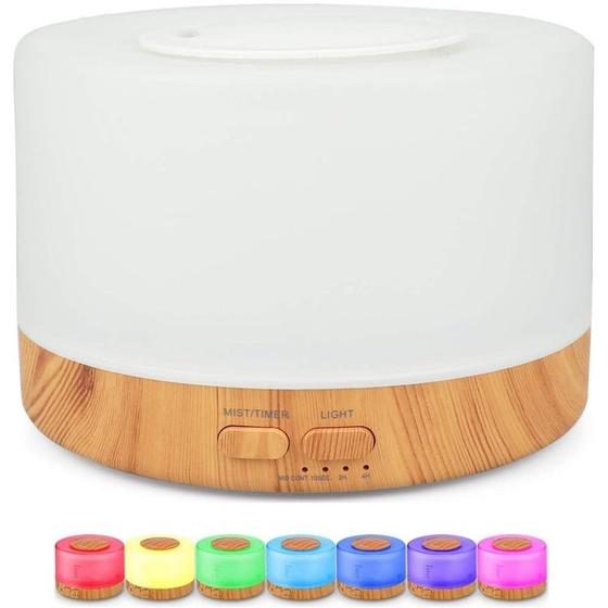Imagem de Difusor Aromatizador Umidificador de Ar Ultrassônico Purificador Aroma Difusor Portátil Led 300ml