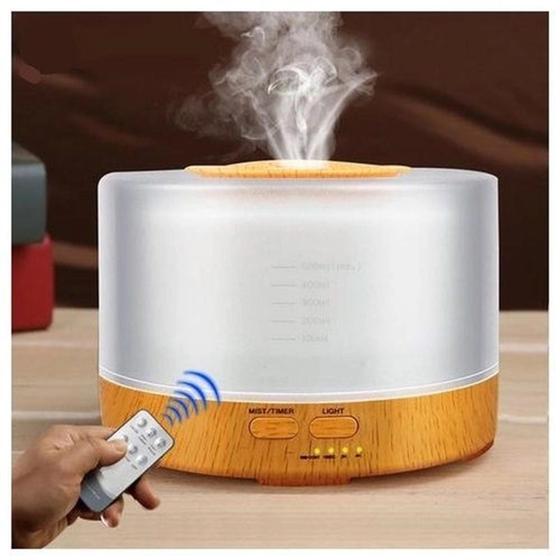 Difusor Aromatizador Umidificador Ultrassônico Cor Madeira Menor preço em Difusor Aromatizador Umidificador Ultrassônico Cor Madeira