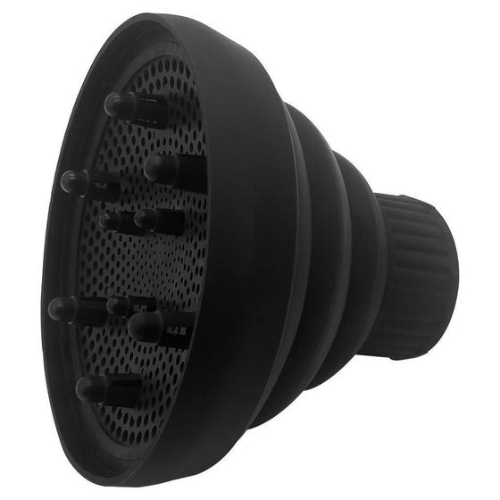 Imagem de Difusor Cachos Adaptador Universal Silicone Retrátil Preto