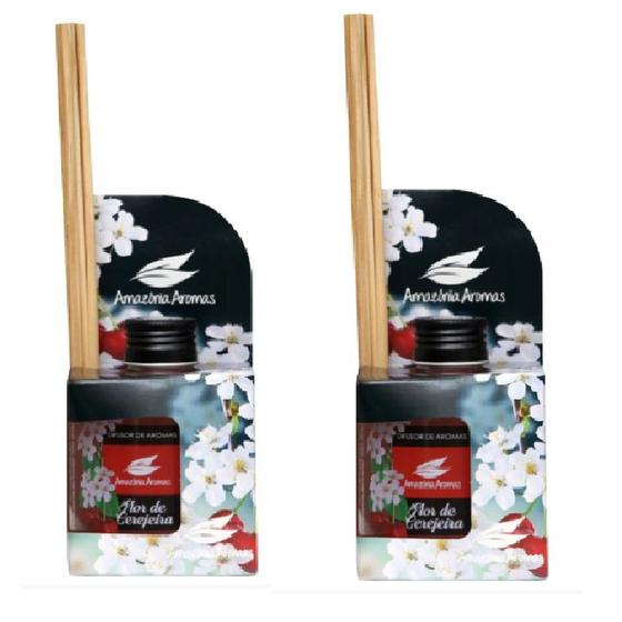 Imagem de Difusor de Ambiente Aroma de Flor de Cerejeira Amazônia kit 