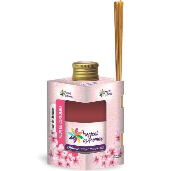 Imagem de Difusor De Ambiente Aromas Flor De Cerejeira + Palitos 250Ml