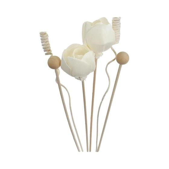 Imagem de Difusor de Aromas com Varetas de Rattan - Recarga Floral (6/8/9 Unidades)