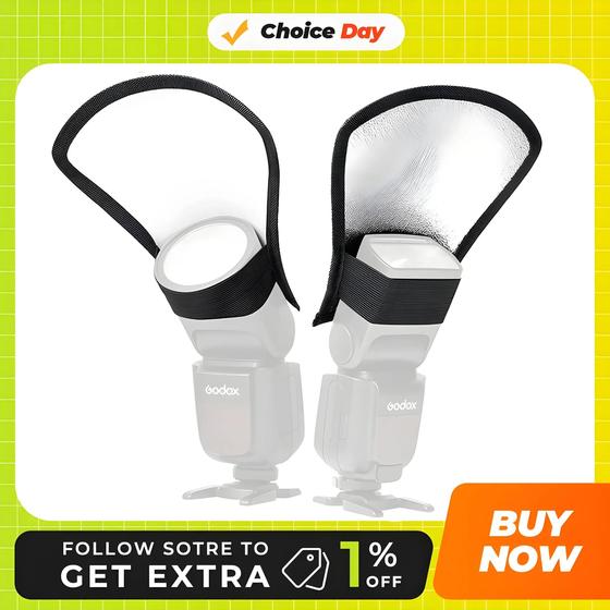 Imagem de Difusor De Flash Universal Branco Prateado, Refletor Softbox Para Canon Nikon Pentax Yongnuo