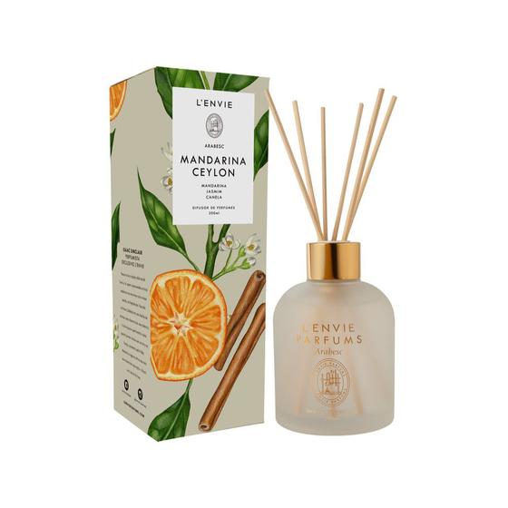 Imagem de Difusor de Perfume Mandarina Ceylon 200ml Arabesc Lenvie