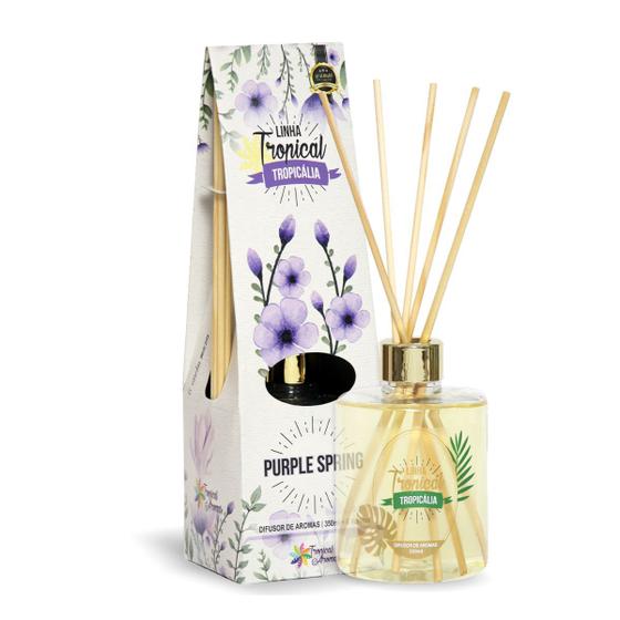 Imagem de Difusor De Vareta 350ml Luxo Presente Purple Spring Tropical