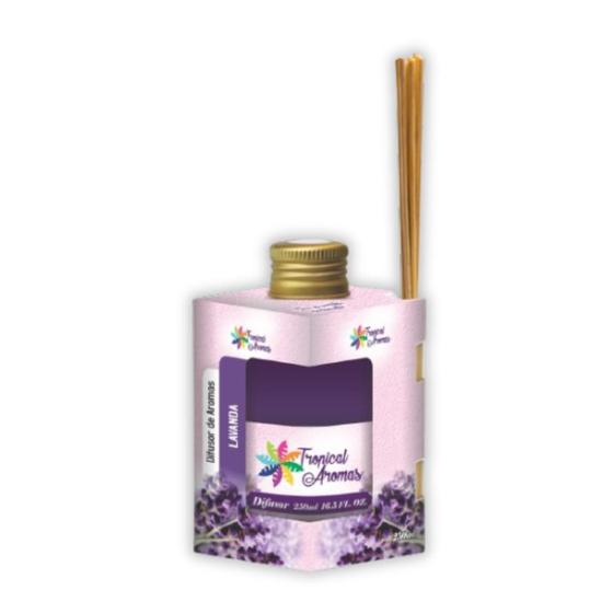 Imagem de Difusor e Aromatizador de Ambiente com Varetas Varias Fragrância 250ml Cada Tropical Aromas