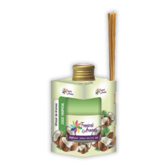 Imagem de Difusor e Aromatizador de Ambiente com Varetas Varias Fragrância 250ml Cada Tropical Aromas