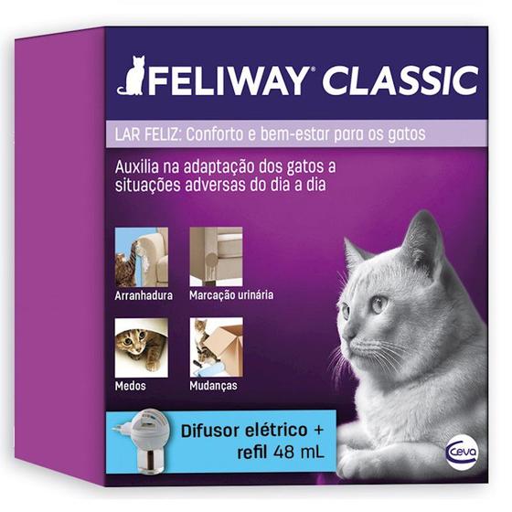 Imagem de Difusor E Refil Feliway Classic Sistema De Terapia Para Gato