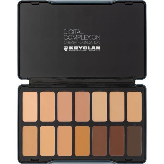 Imagem de Digital Complexion Cream Foundation Palette 14 Colors - Kryolan