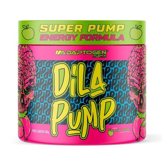 Imagem de Dila Pump 150G Pré Treino Sem Cafeína Adaptogen Maçã Verde