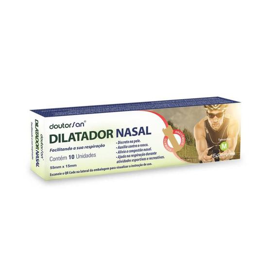 Imagem de Dilatador Nasal Doutor San 55mmx15mm 10unidades Tamanho M